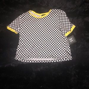 NWT checkered top